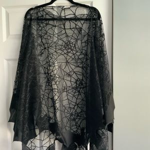 Spiderweb Bat Goth pull over wrap
